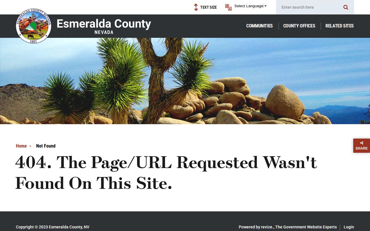 Esmeralda County 72-hour release feed sitemap